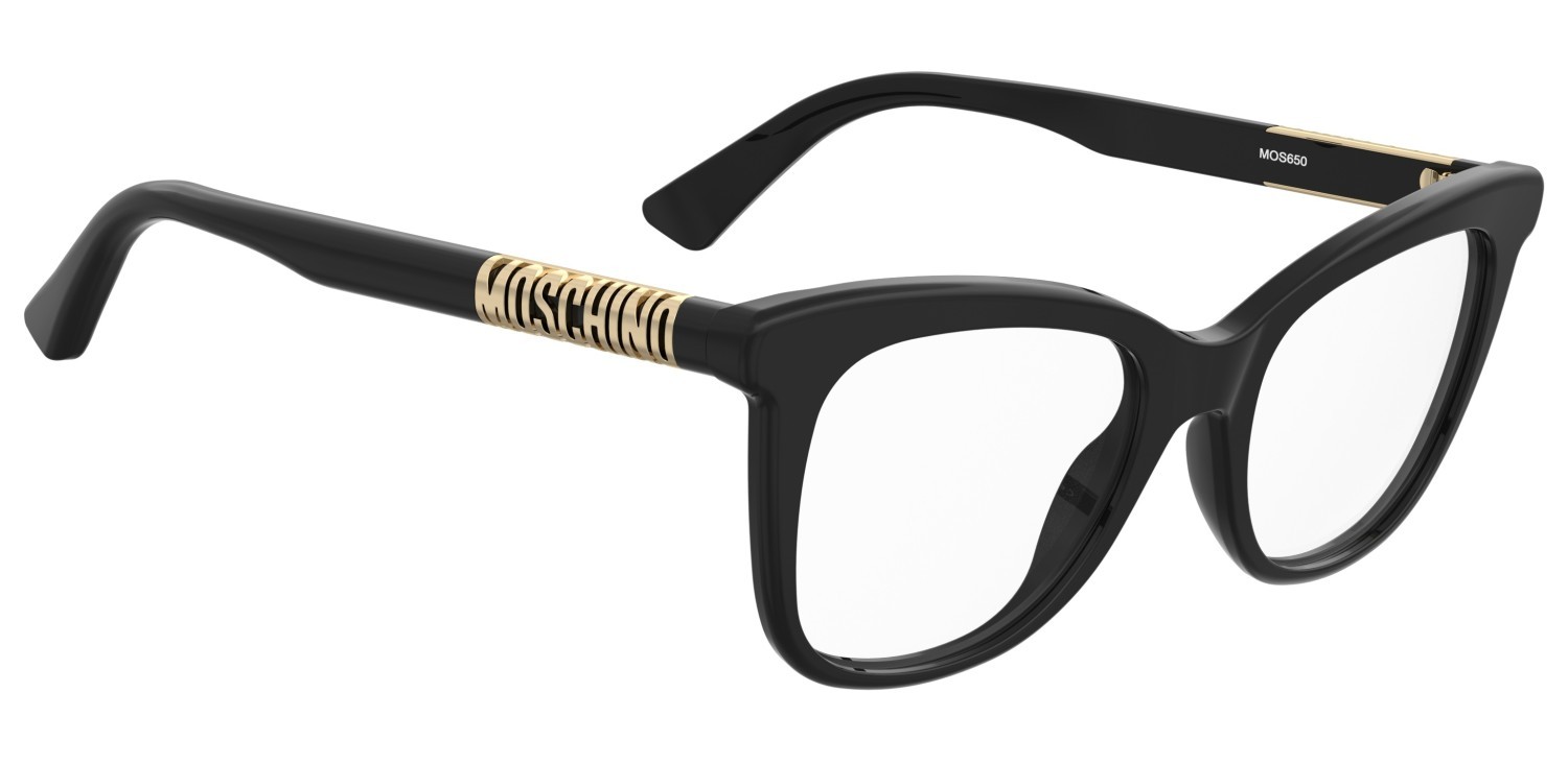 Occhiali da vista Moschino Mos650 109178 2M2 colore black gold forma rettangolare 