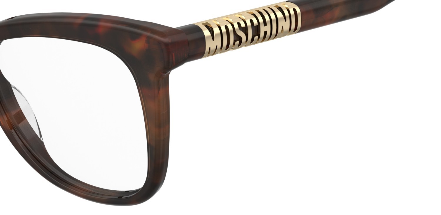 Occhiali da vista Moschino Mos650 109178 C9B colore havana honey forma rettangolare 