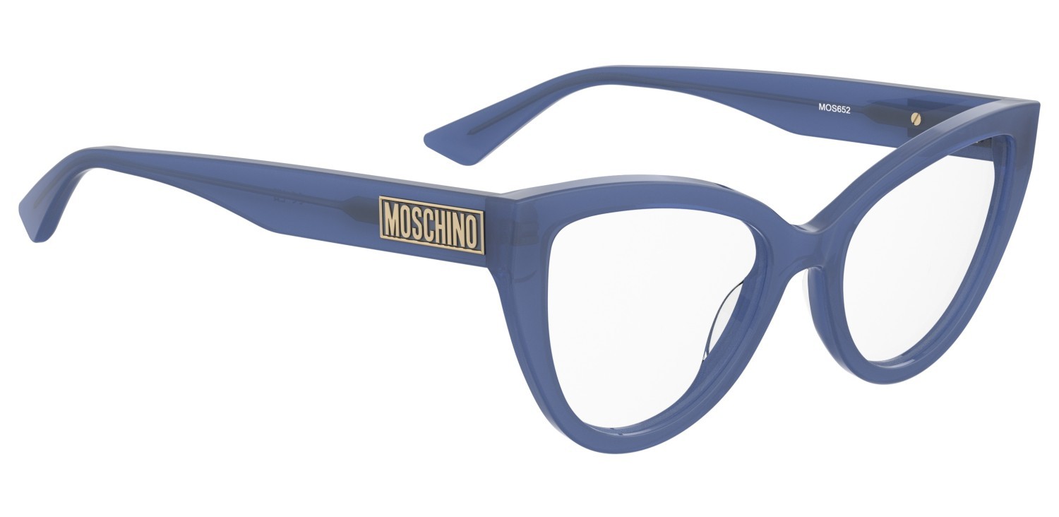 Occhiali da vista Moschino Mos652 109180 PJP colore blue forma cat eye 