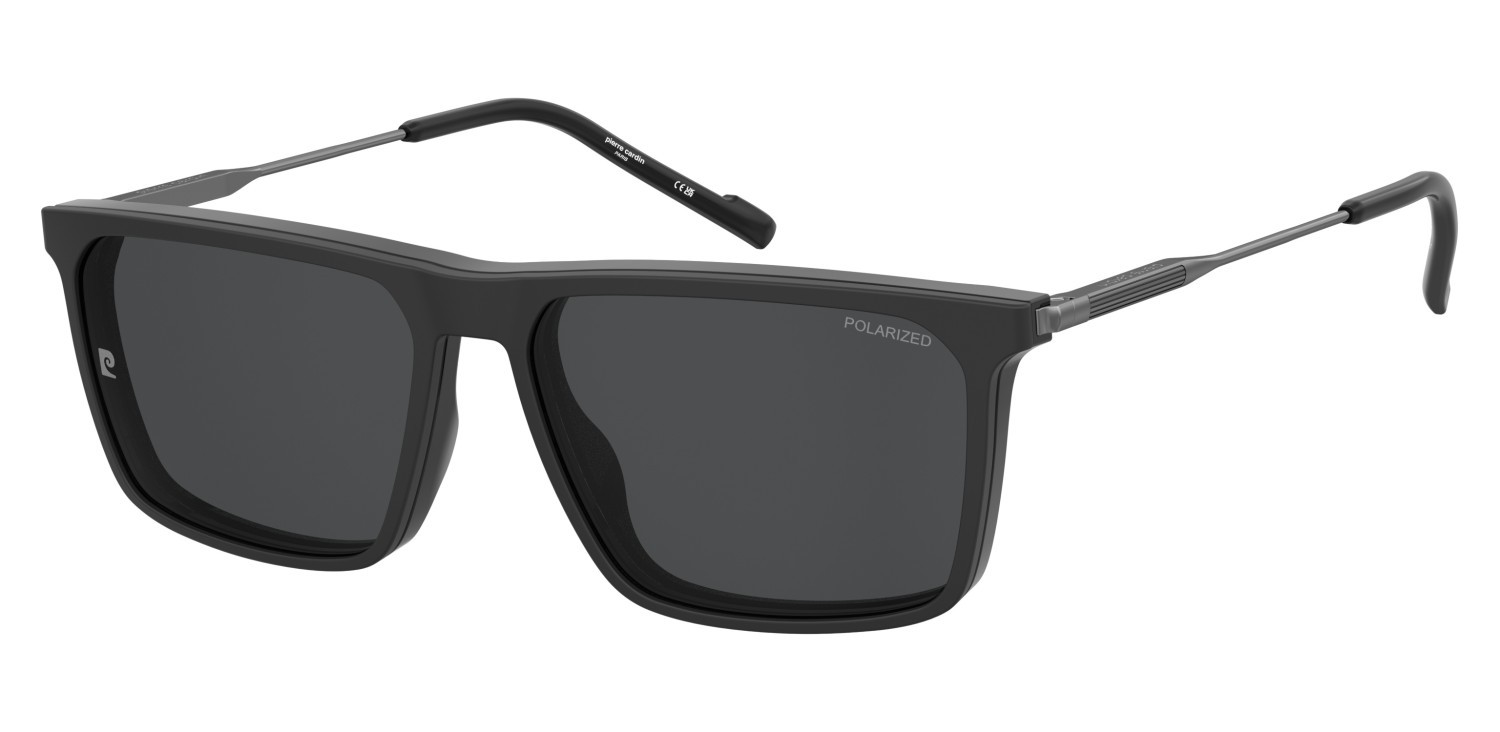 Eyeglasses Pierre Cardin P.c. 6286/C 109198 003 color matte black shape rectangle lenses grey polarized