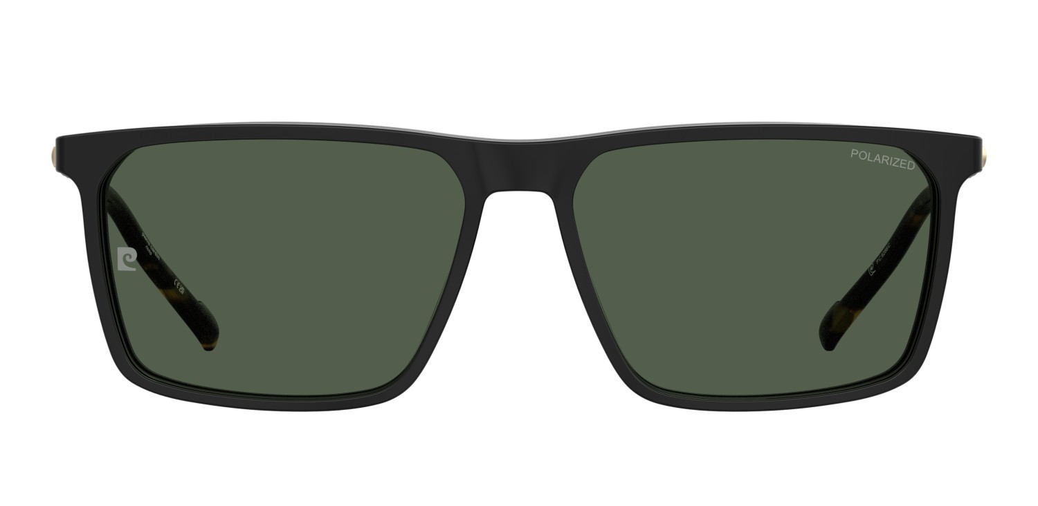 Eyeglasses Pierre Cardin P.c. 6286/C 109198 807 color black shape rectangle lenses green polarized