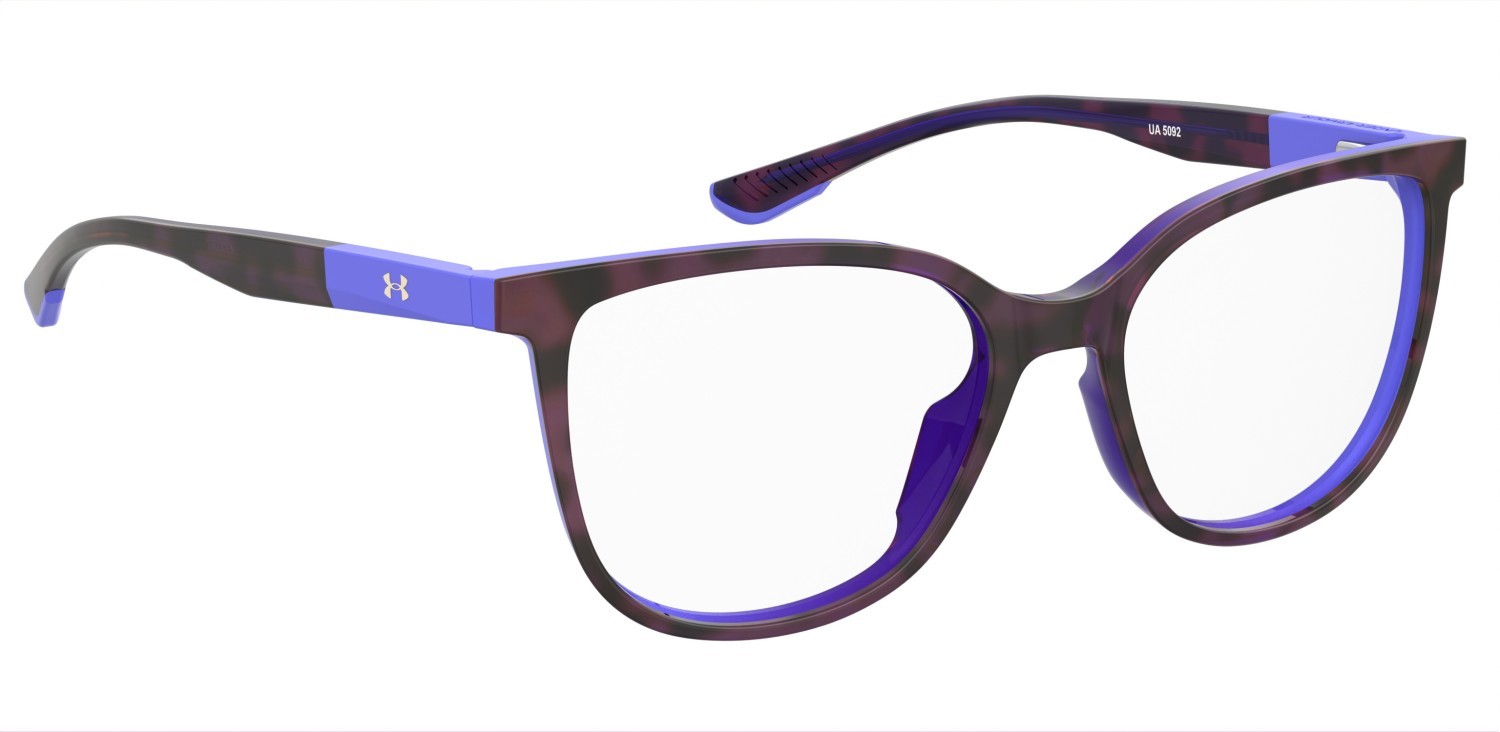 Eyeglasses Under Armour Ua 5092 109209 AY0 color havana violet shape cat eye 