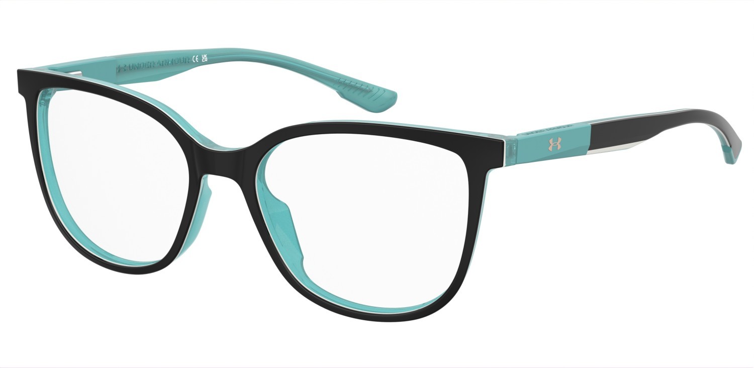 Eyeglasses Under Armour Ua 5092 109209 EL9 color black turquoise shape cat eye 