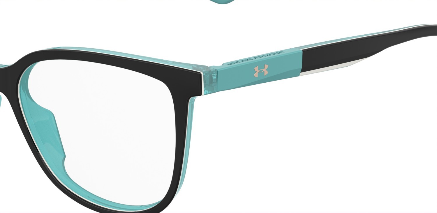 Eyeglasses Under Armour Ua 5092 109209 EL9 color black turquoise shape cat eye 