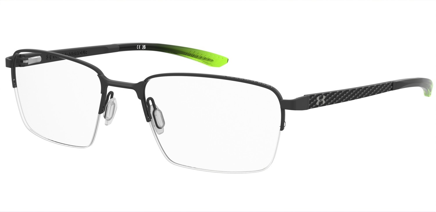 Eyeglasses Under Armour Ua 5088/G 109211 3OL color matte black green shape rectangle 