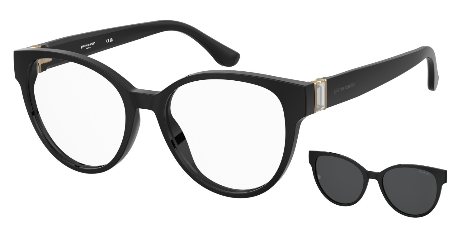 Occhiali da vista Pierre Cardin P.c. 8538/C 109217 807 colore black forma cat eye lenti grey polarized