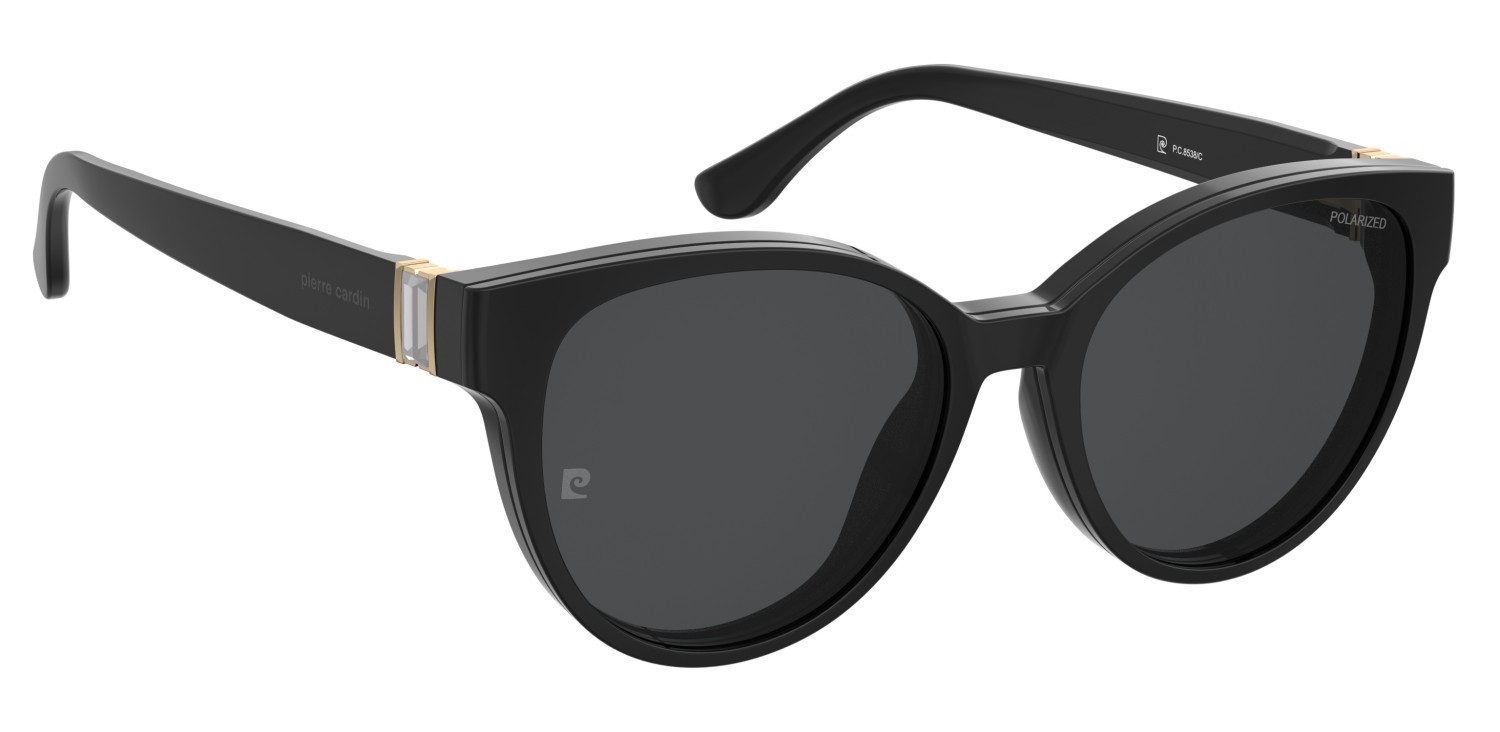 Occhiali da vista Pierre Cardin P.c. 8538/C 109217 807 colore black forma cat eye lenti grey polarized