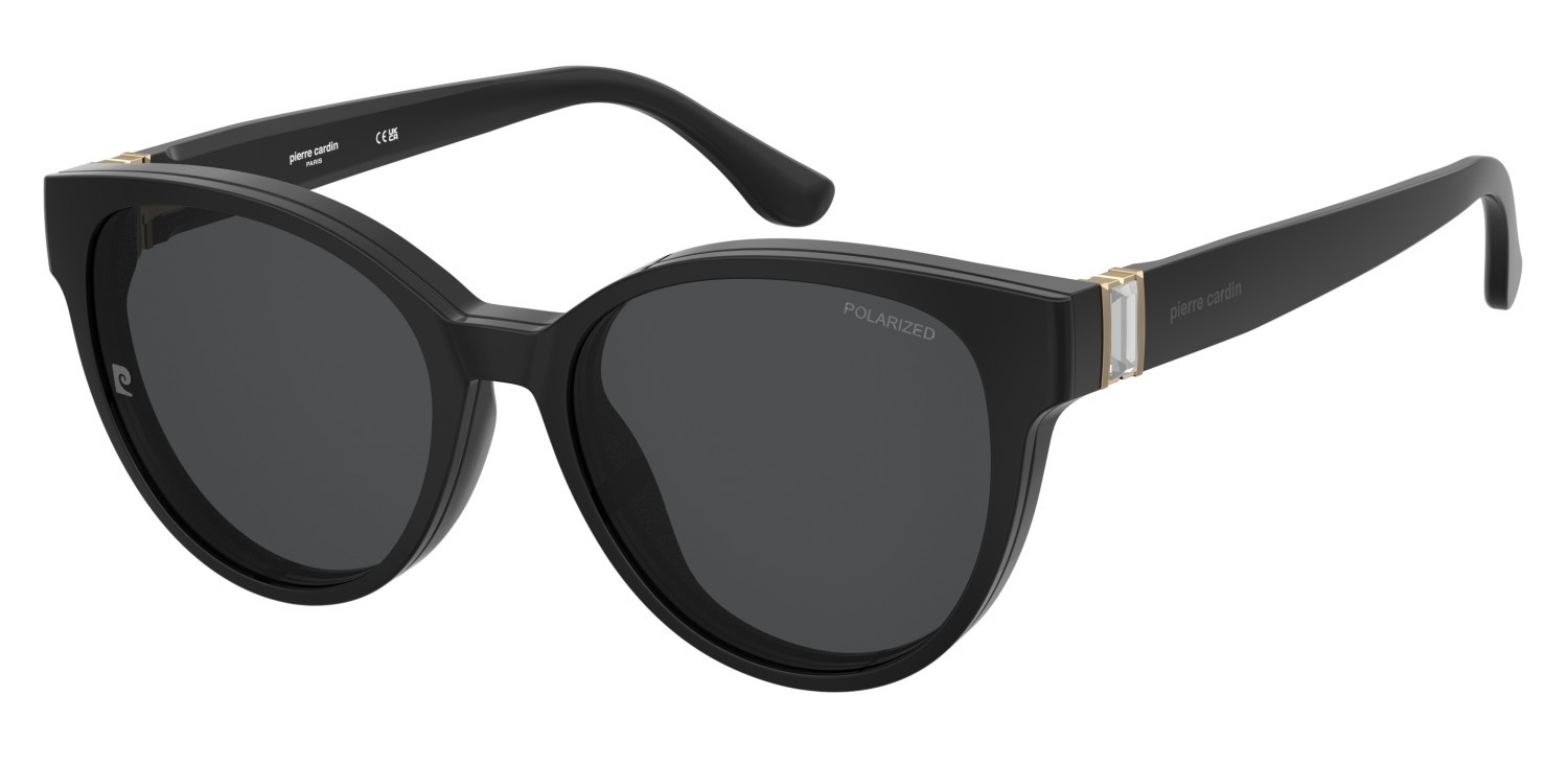 Occhiali da vista Pierre Cardin P.c. 8538/C 109217 807 colore black forma cat eye lenti grey polarized