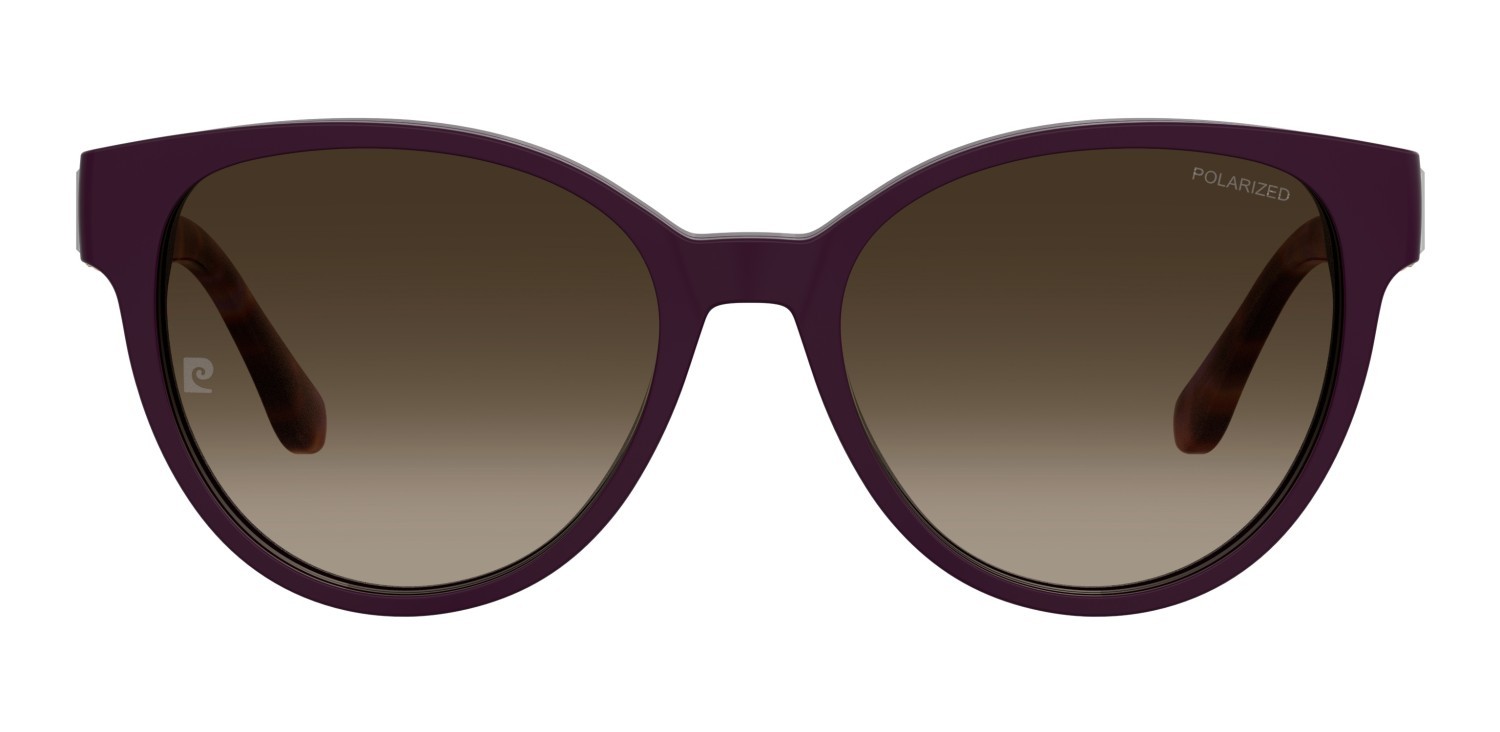 Eyeglasses Pierre Cardin P.c. 8538/C 109217 HKZ color violet havana shape cat eye lenses brown shaded polarized