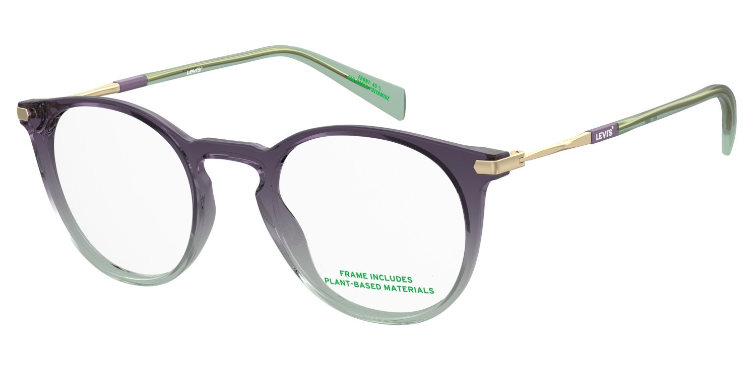 Brillen Levi's Lv 1089 109218 0B2 farbe violet green form pantos 