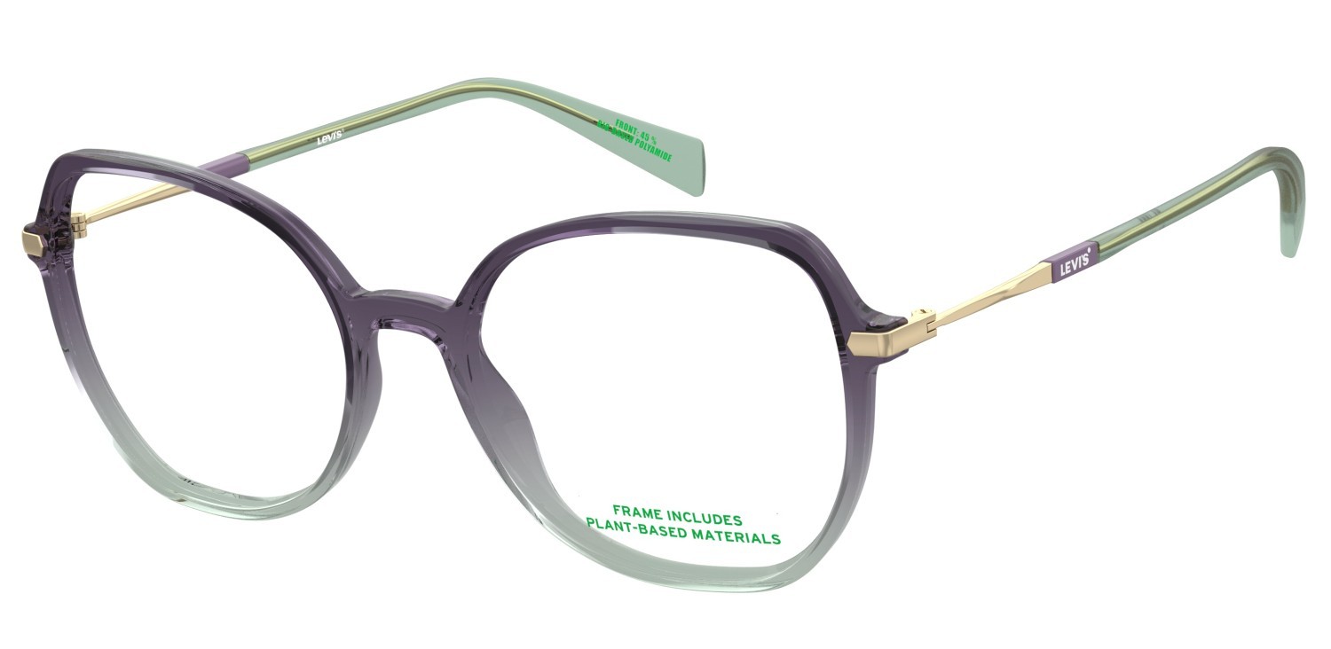 Brillen Levi's Lv 1086 109220 0B2 farbe violet green form schmetterling 