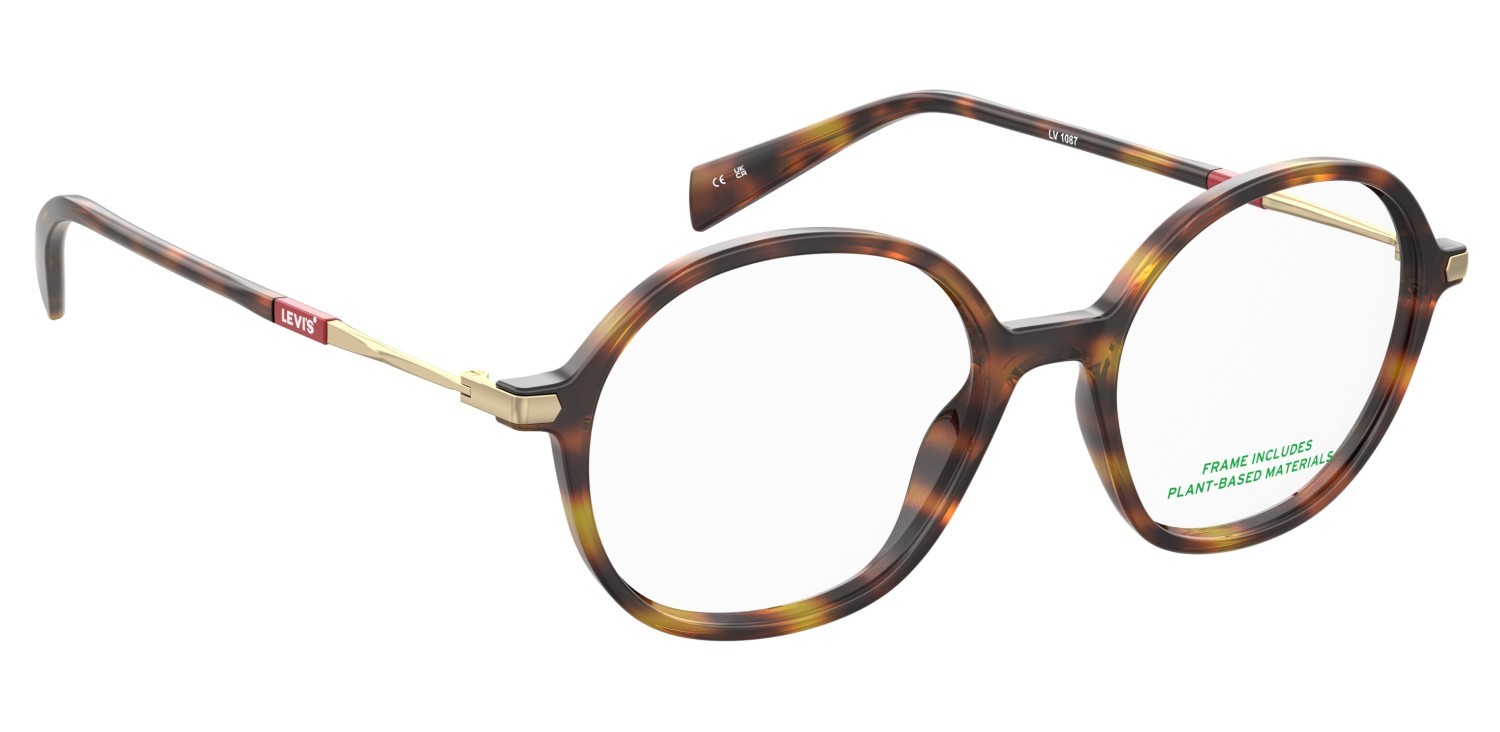 Brillen Levi's Lv 1087 109221 086 farbe havana form rund 