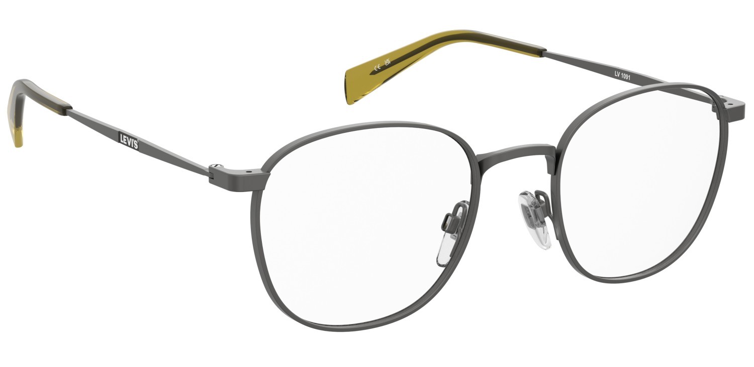 Brillen Levi's Lv 1091 109228 SVK farbe matte ruthenium black form rechteckig 