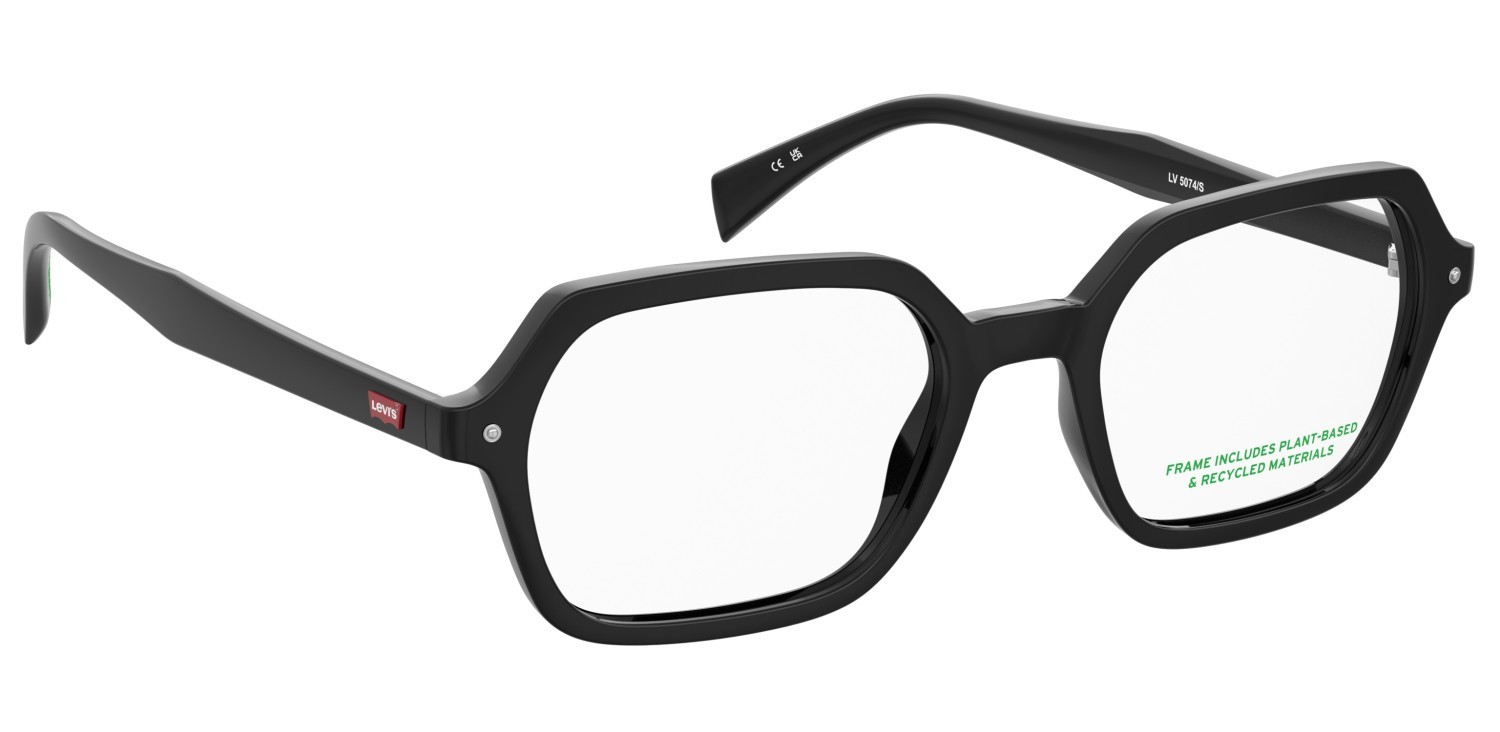 Brillen Levi's Lv 5076 109229 807 farbe black form quadratisch 