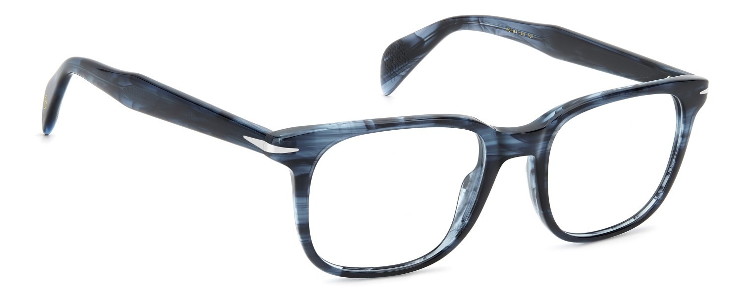 Eyeglasses David Beckham Db 1184 109240 38I color blue horn shape rectangle 
