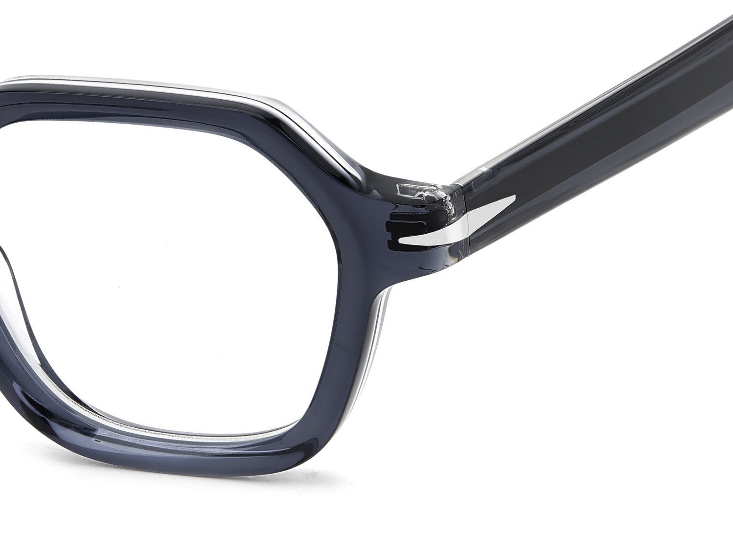 Occhiali da vista David Beckham Db 7140 109255 OXZ colore blue crystal forma rettangolare 
