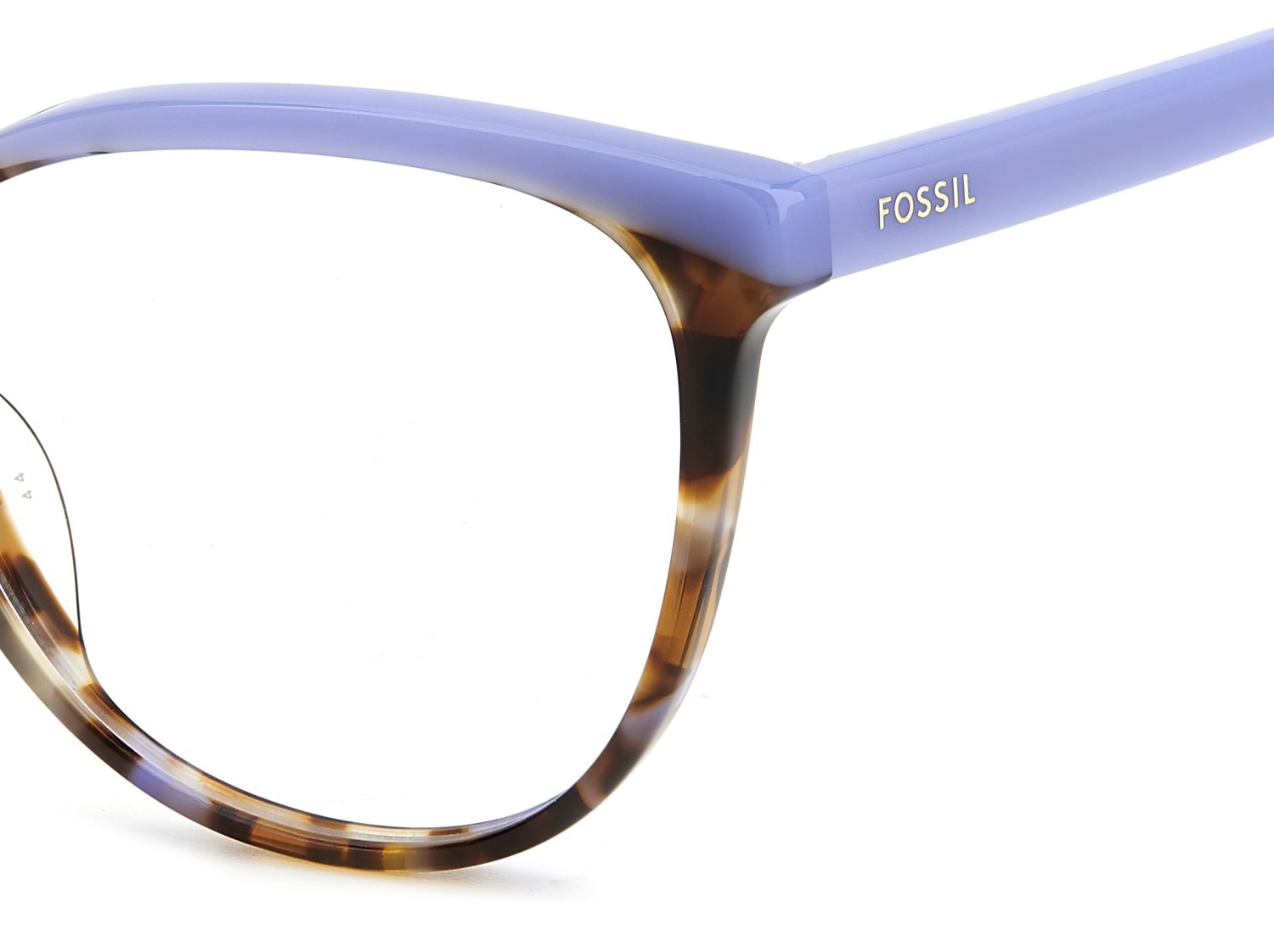 Occhiali da vista Fossil Fos 7188 109256 1JP colore violet blue havana forma rotondo 