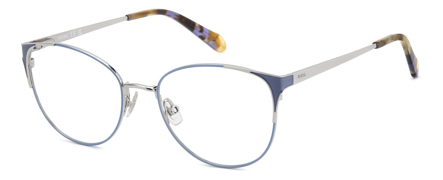 Eyeglasses Fossil Fos 7195/G 109260 ZI9 color teal shape cat eye 