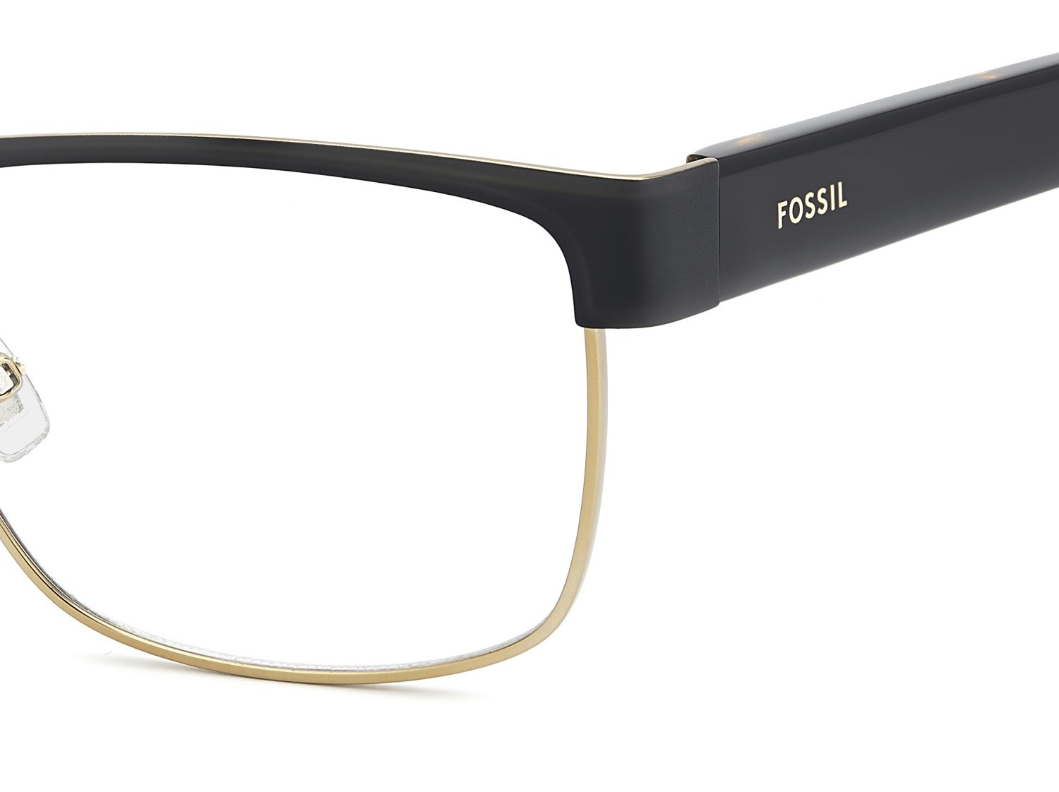 Eyeglasses Fossil Fos 7197/G 109262 L3C color antique gold black shape rectangle 