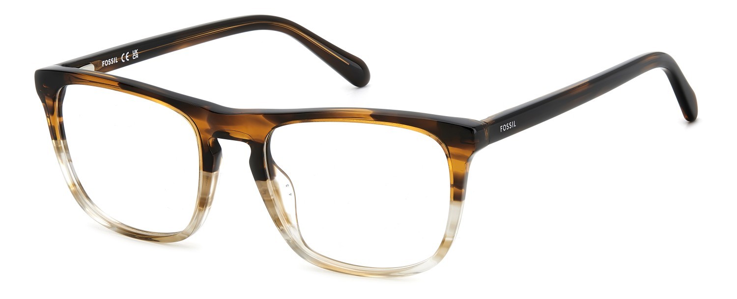 Occhiali da vista Fossil Fos 7191 109263 2ZR colore striped brown beige forma quadrato 