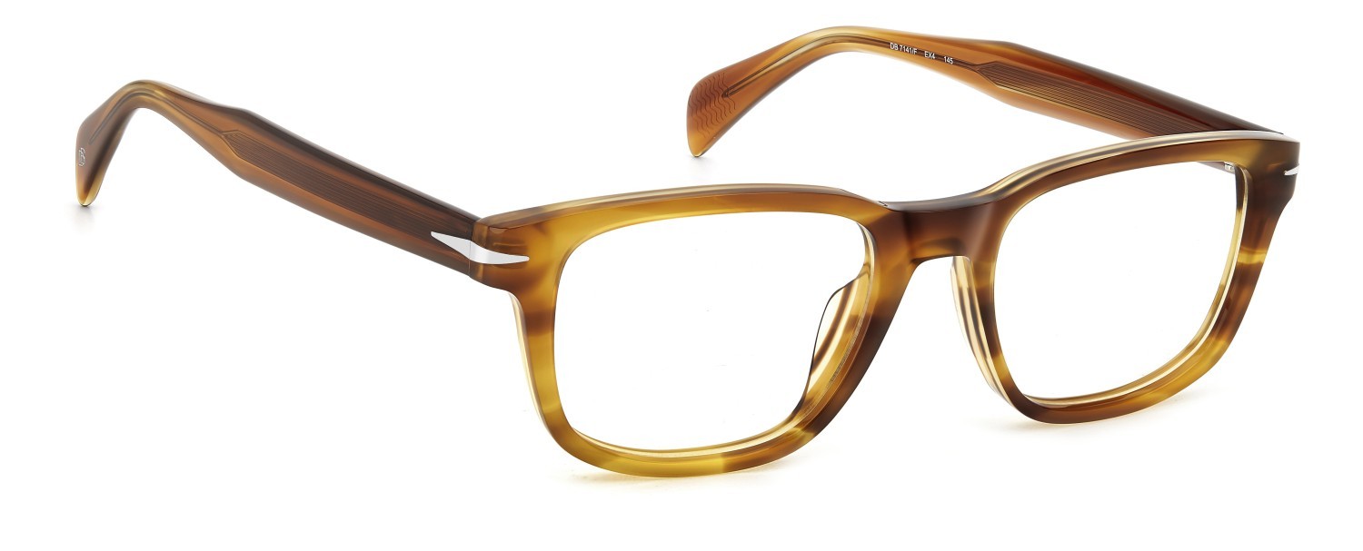 Occhiali da vista David Beckham Db 7141/F 109269 EX4 colore brown horn forma rettangolare 
