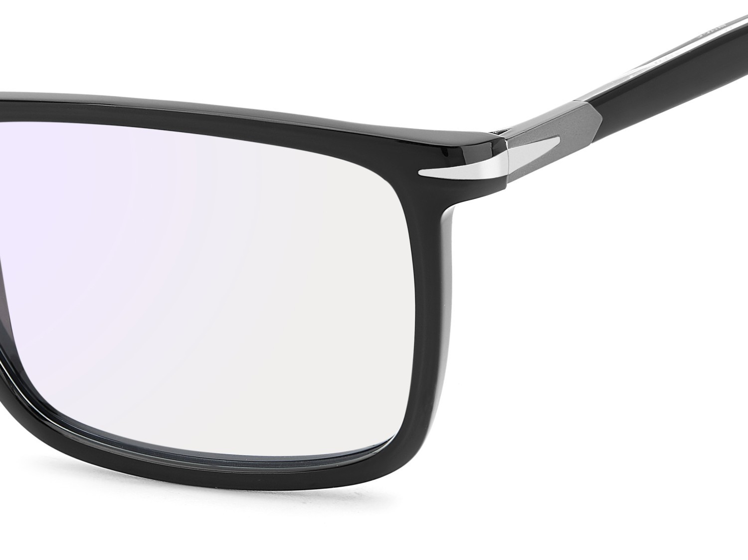 Eyeglasses David Beckham Db 1181 109271 ANS color black dark ruthenium shape rectangle lenses blue mirror