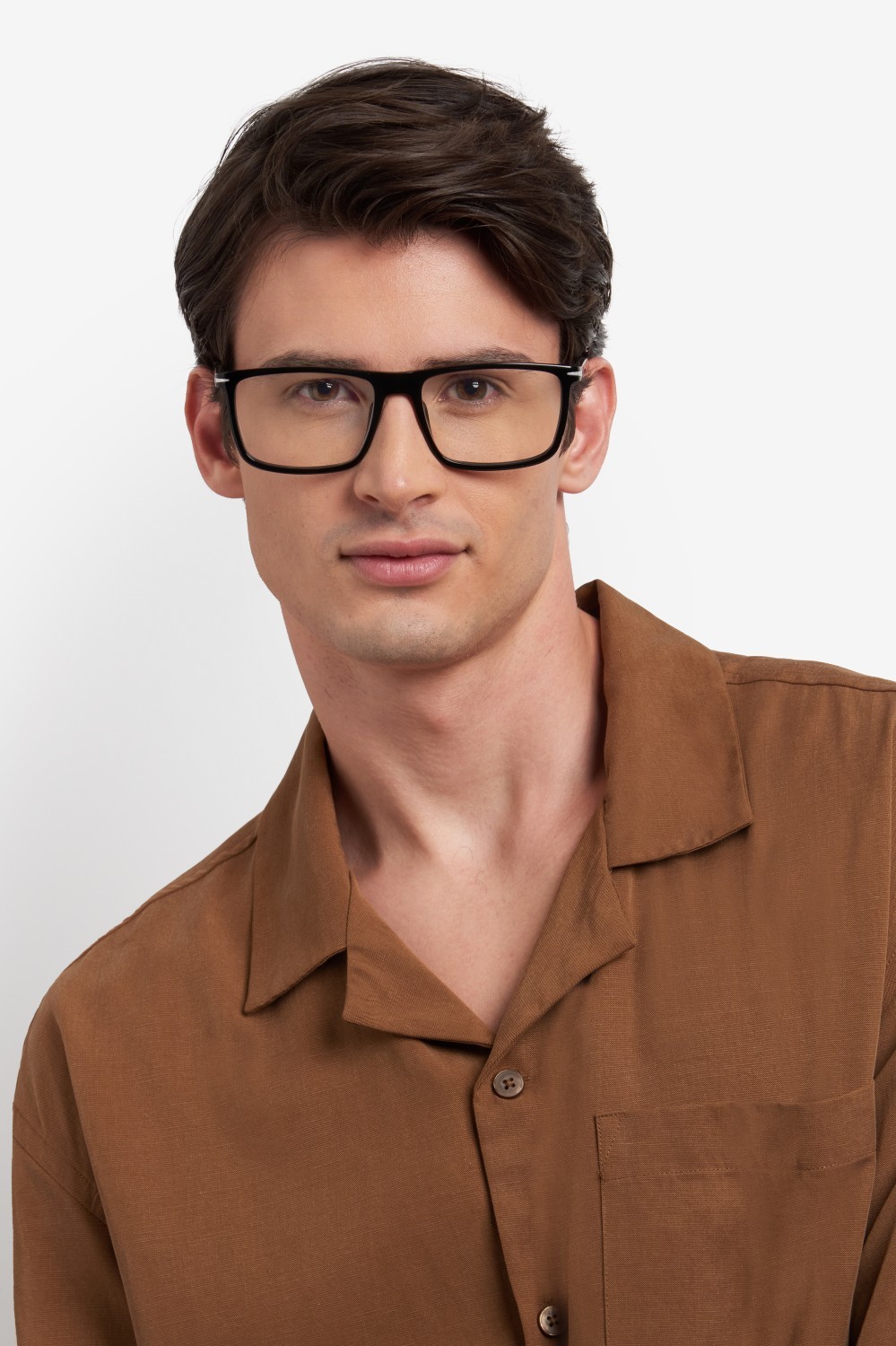 Eyeglasses David Beckham Db 1181 109271 ANS color black dark ruthenium shape rectangle lenses blue mirror