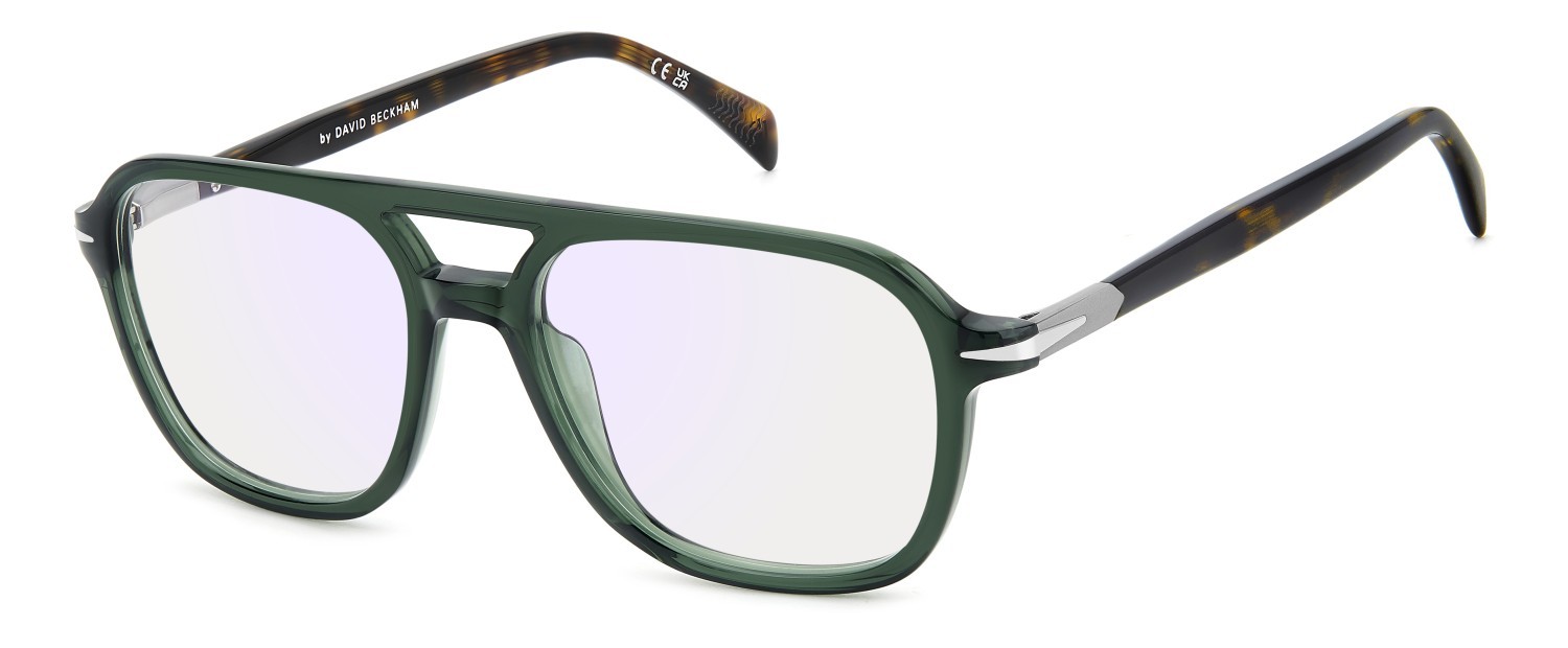 Eyeglasses David Beckham Db 1182 109272 XGW color green havana shape square lenses blue mirror