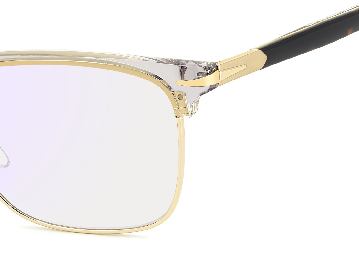 Eyeglasses David Beckham Db 1183 109273 83Q color grey havana gold shape rectangle lenses blue mirror