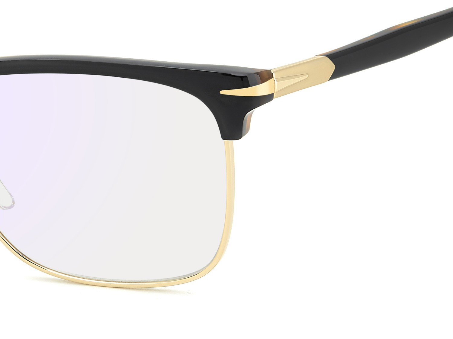 Eyeglasses David Beckham Db 1183 109273 XWY color black havana gold shape rectangle lenses blue mirror