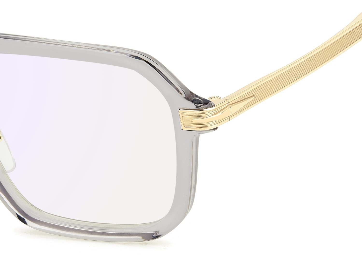 Brillen David Beckham Db 7142 109284 FT3 farbe grey gold form rechteckig gläser blue mirror