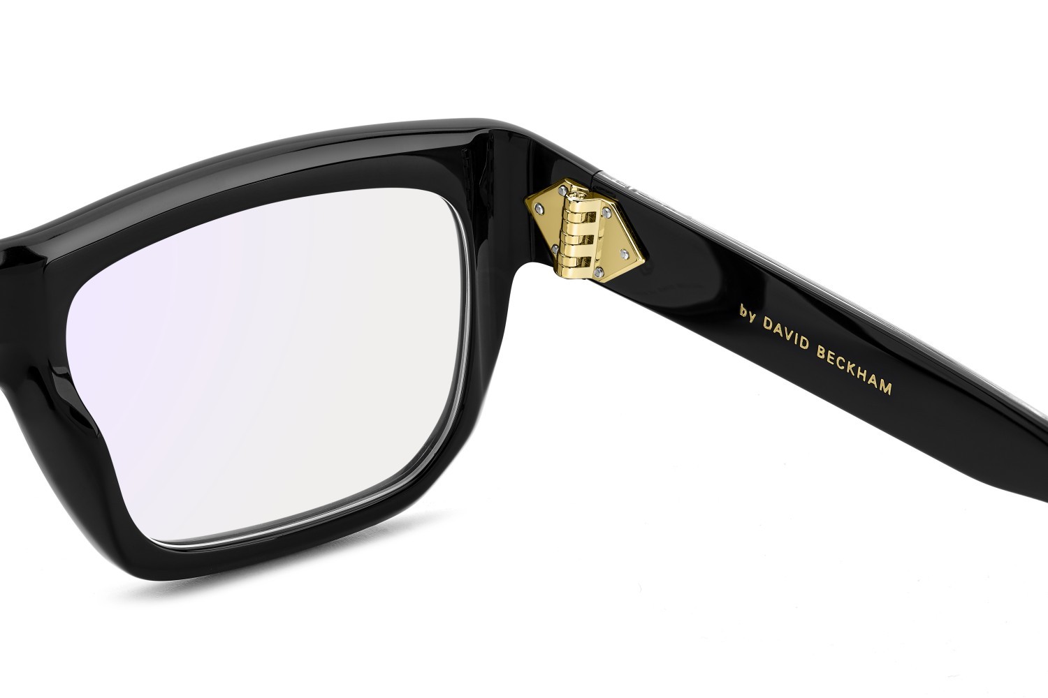 Eyeglasses David Beckham Db 7137 109301 807 color black shape rectangle lenses blue mirror