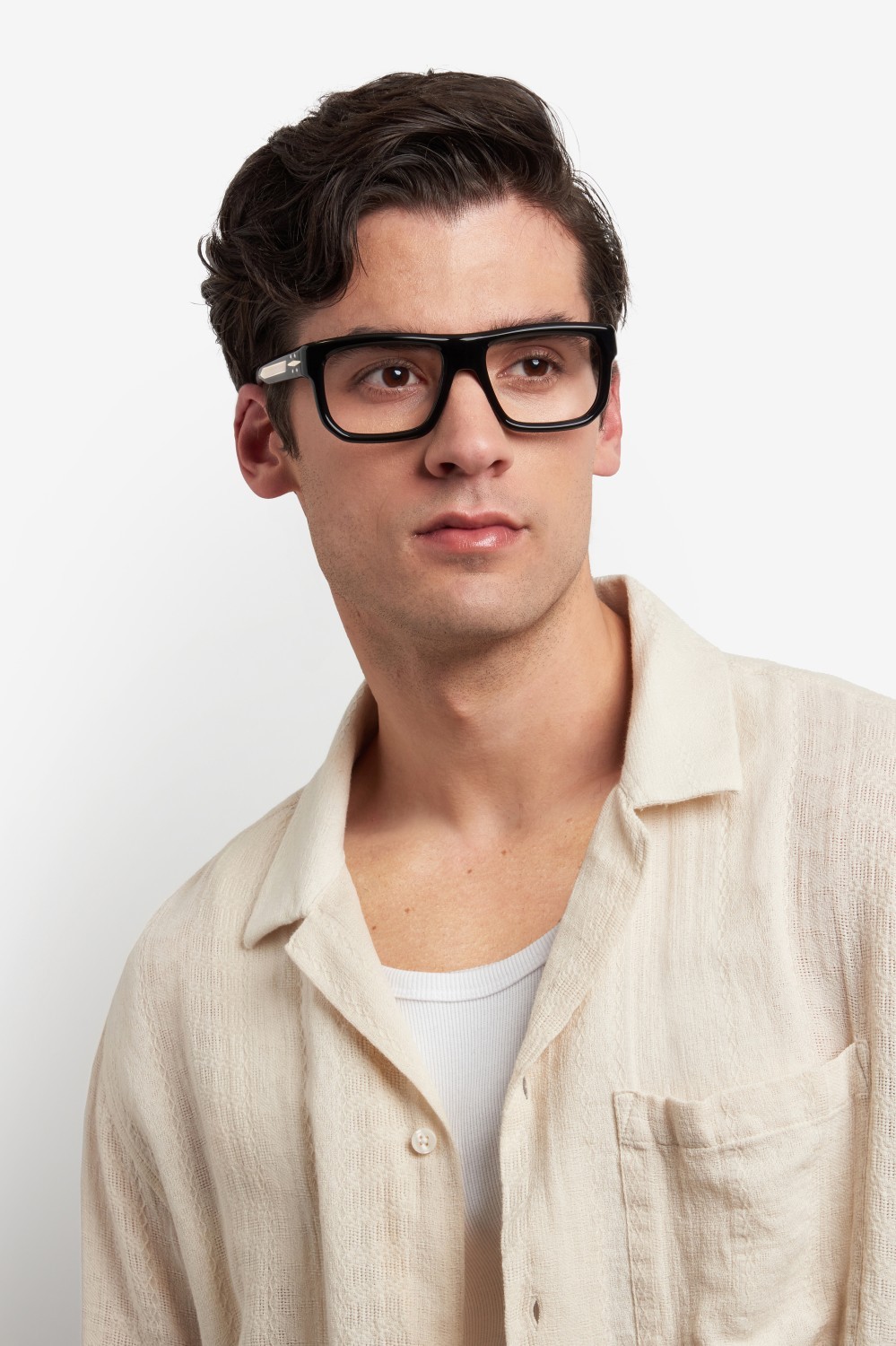 Eyeglasses David Beckham Db 7137 109301 807 color black shape rectangle lenses blue mirror