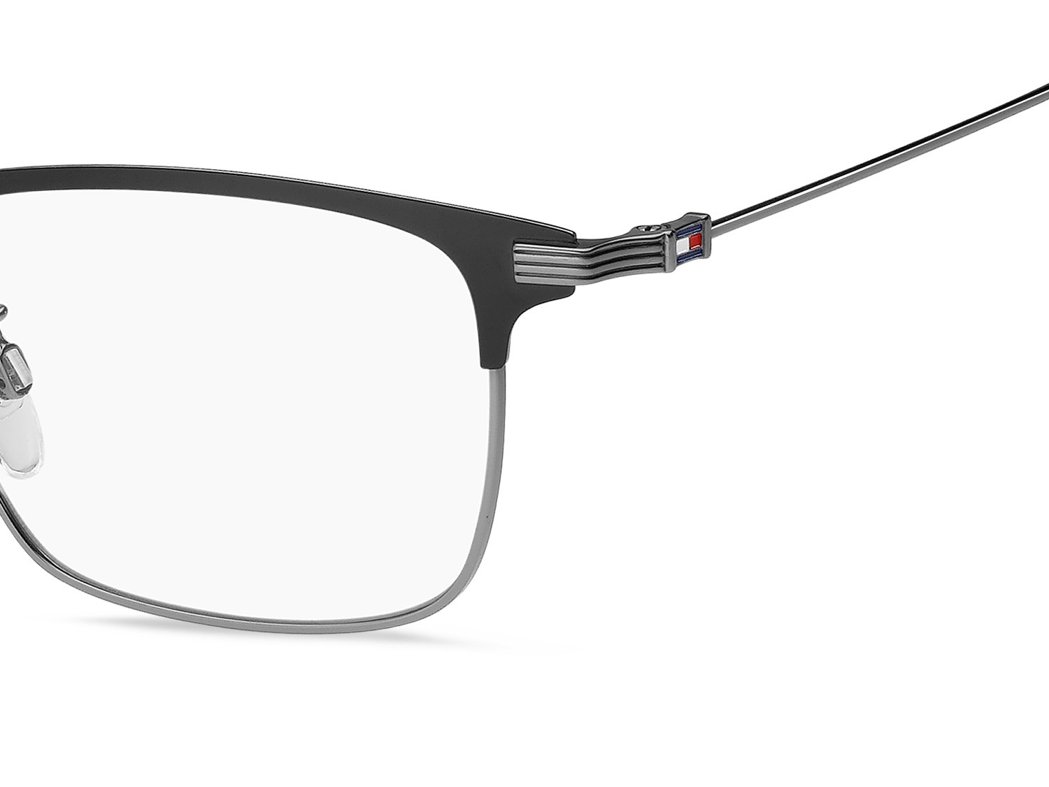 Eyeglasses Tommy Hilfiger Th 2235/F 109303 TI7 color matte black ruthenium shape rectangle 