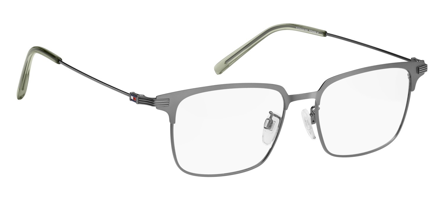Occhiali da vista Tommy Hilfiger Th 2235/F 109303 TZ2 colore dark ruthenium forma rettangolare 