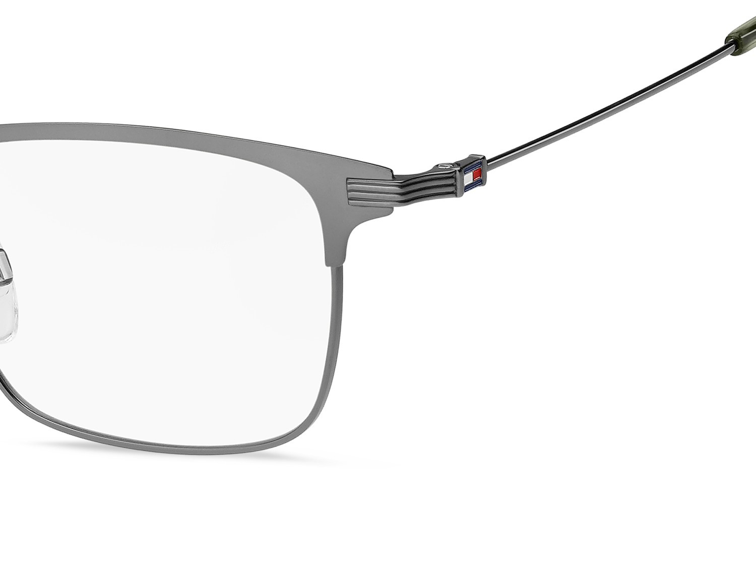 Occhiali da vista Tommy Hilfiger Th 2235/F 109303 TZ2 colore dark ruthenium forma rettangolare 