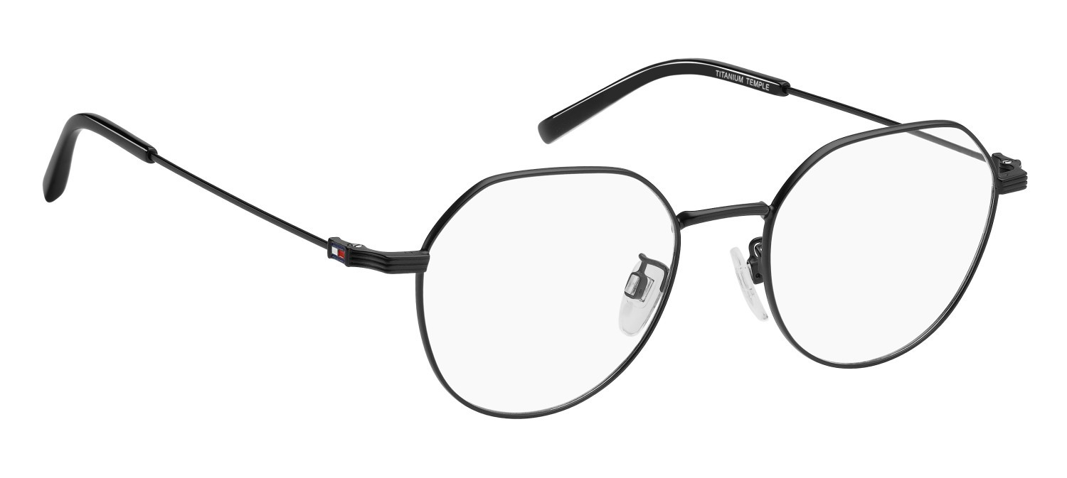 Occhiali da vista Tommy Hilfiger Th 2236/F 109305 003 colore matte black forma rotondo 