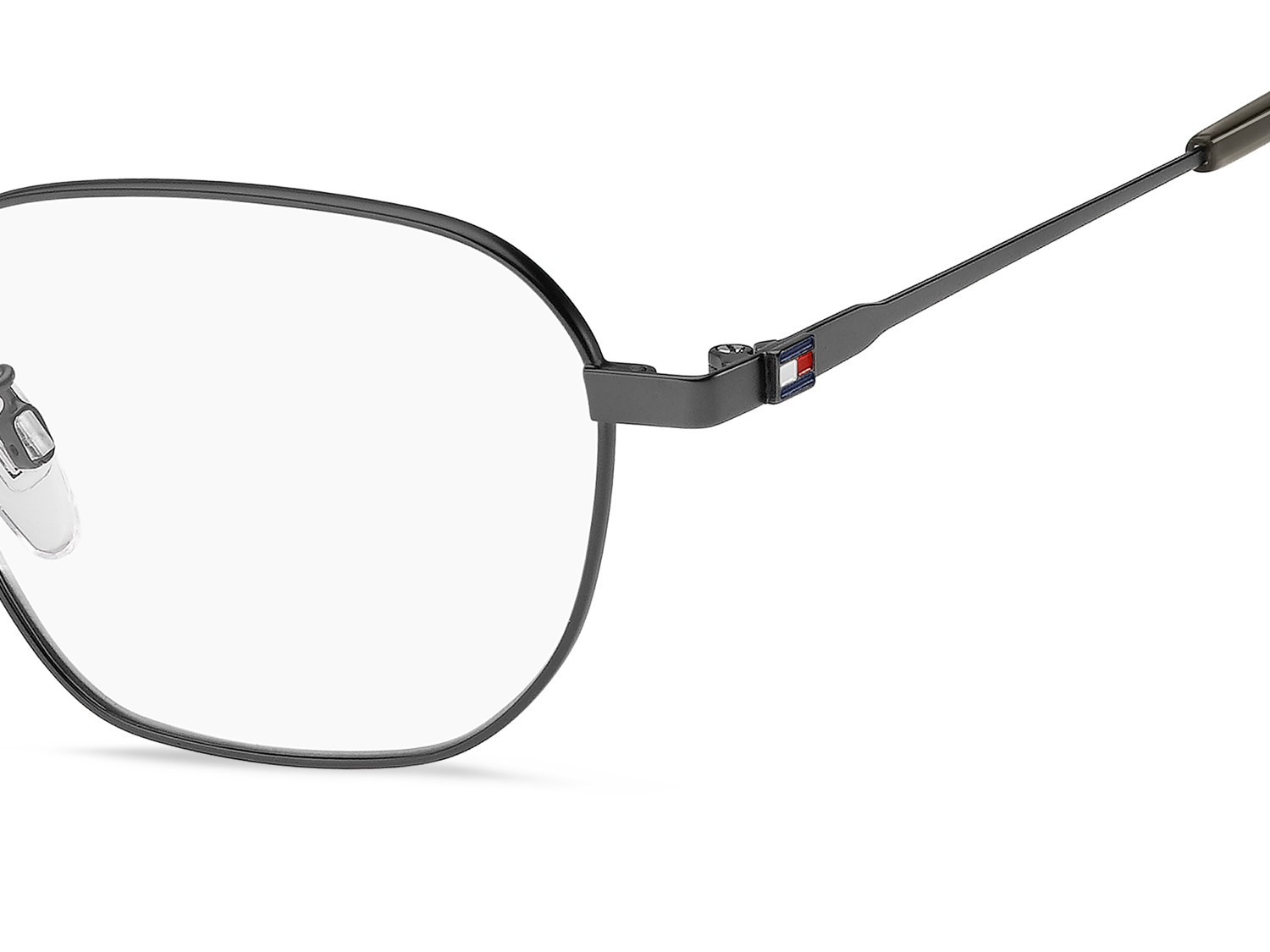 Eyeglasses Tommy Hilfiger Th 2238/F 109307 SVK color matte ruthenium black shape rectangle 