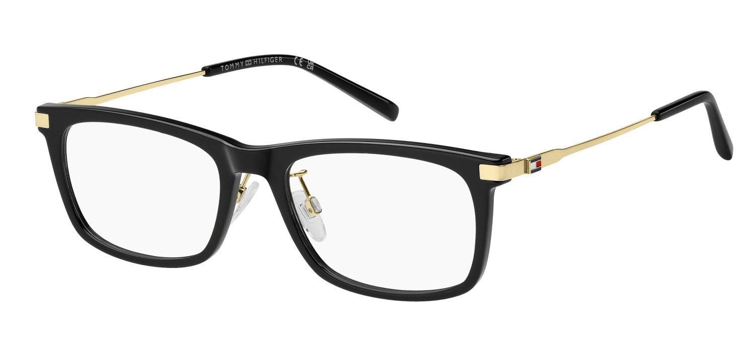 Eyeglasses Tommy Hilfiger Th 2239/F 109308 807 color black shape rectangle 