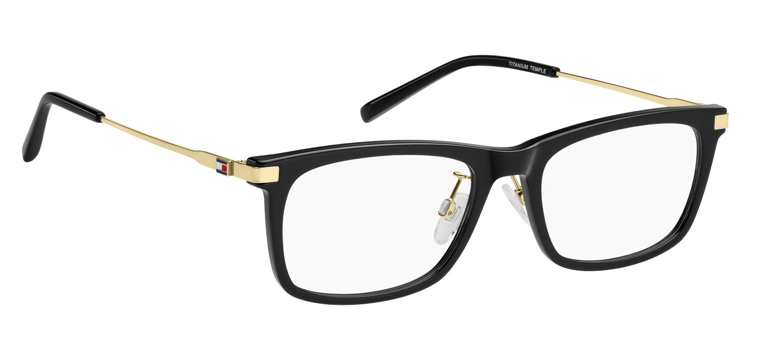 Eyeglasses Tommy Hilfiger Th 2239/F 109308 807 color black shape rectangle 