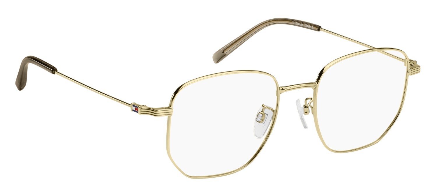 Occhiali da vista Tommy Hilfiger Th 2237/F 109310 J5G colore gold forma rettangolare 