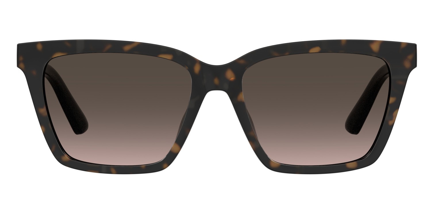Eyeglasses Moschino Love Mol661/C 109312 581 color havana black shape rectangle lenses brown shaded