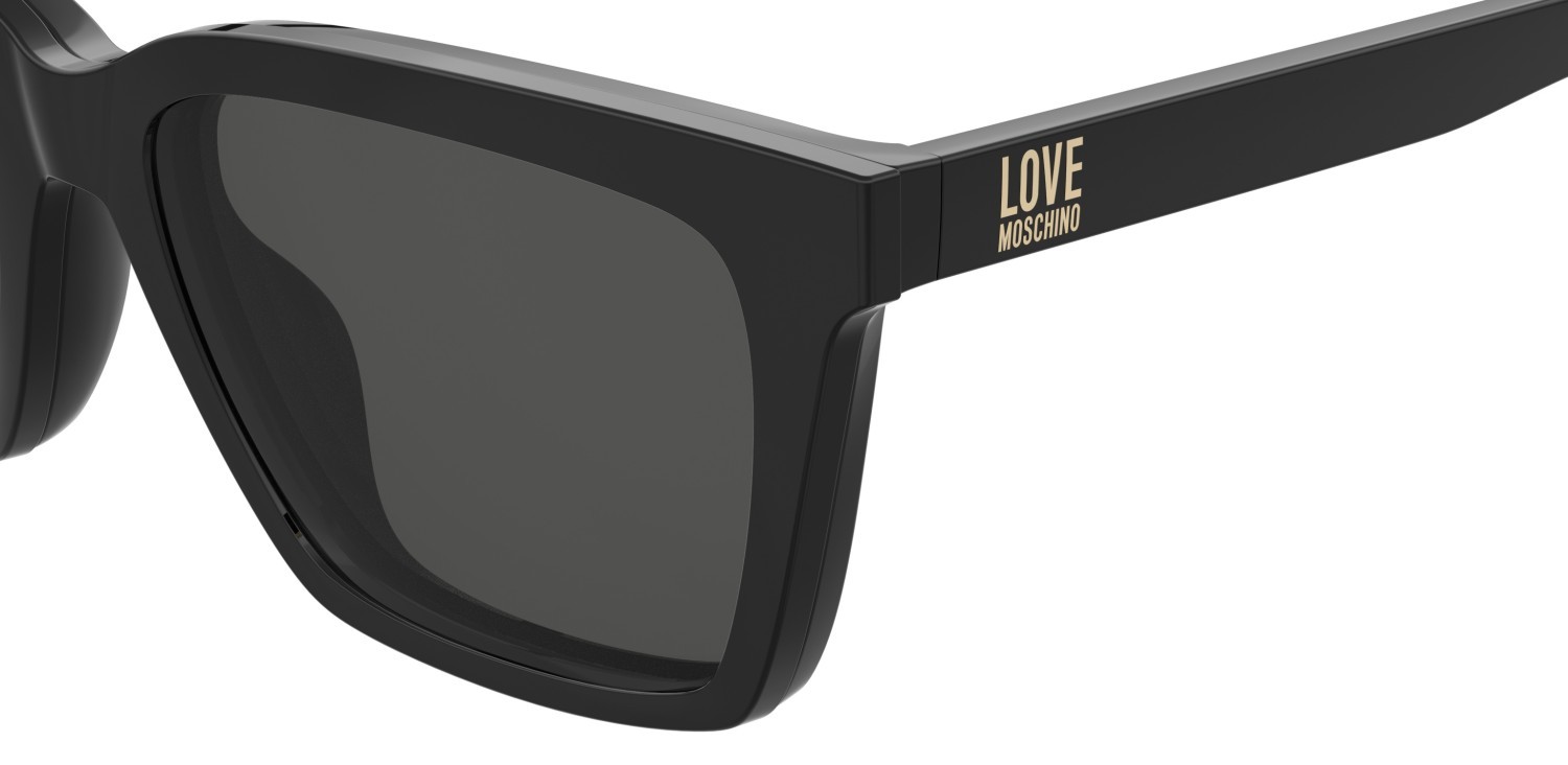 Eyeglasses Moschino Love Mol661/C 109312 807 color black shape rectangle lenses grey