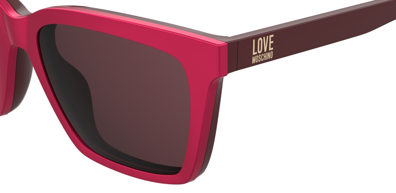 Occhiali da vista Moschino Love Mol661/C 109312 LHF colore burgundy forma rettangolare lenti pink