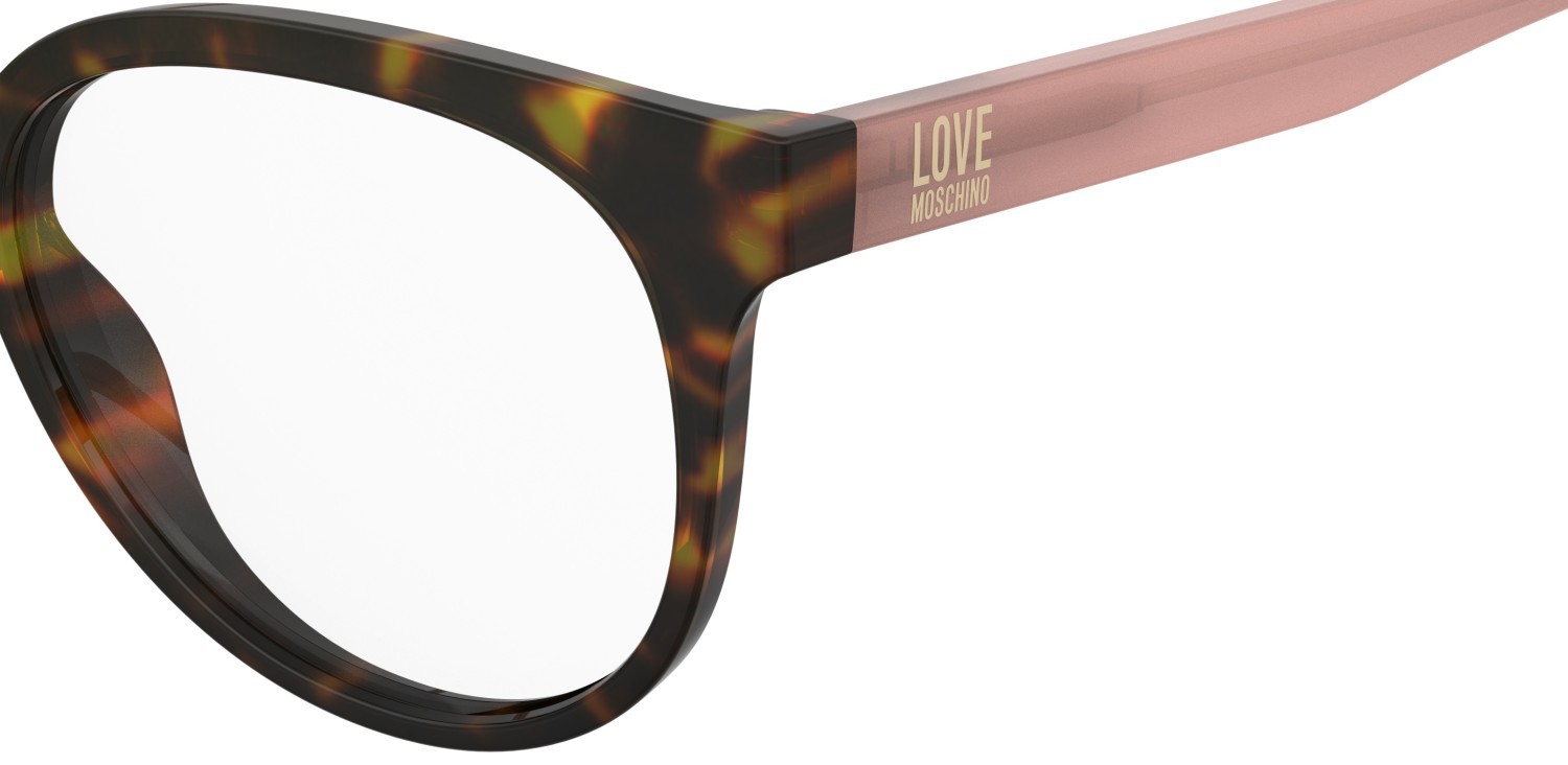 Eyeglasses Moschino Love Mol658 109317 086 color havana shape rectangle 
