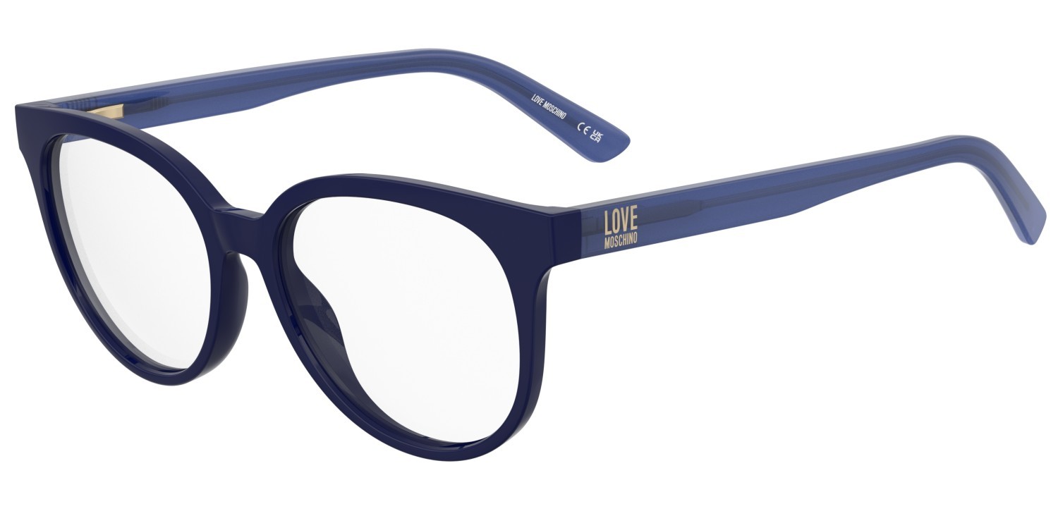 Eyeglasses Moschino Love Mol658 109317 PJP color blue shape rectangle 