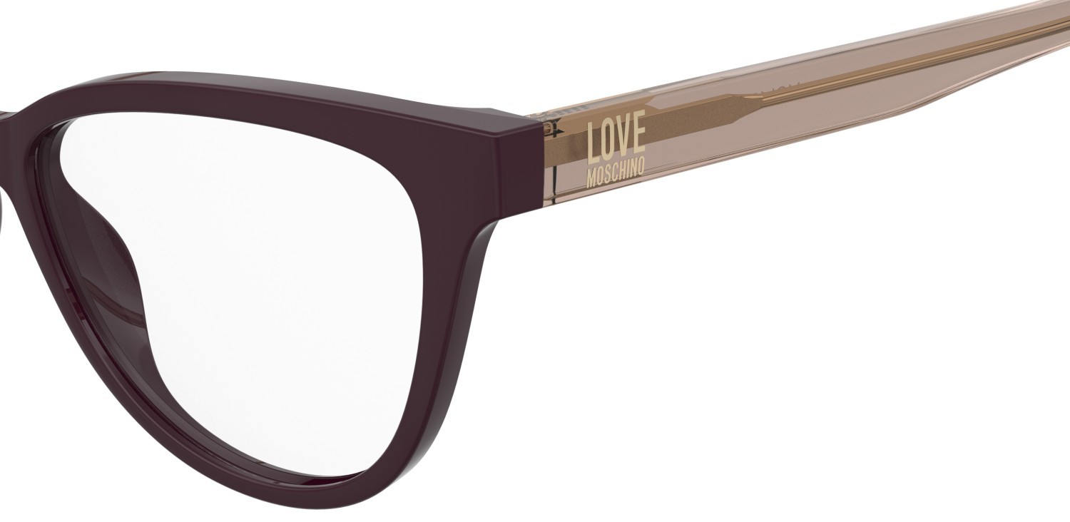 Occhiali da vista Moschino Love Mol659 109318 0T7 colore plum forma cat eye 