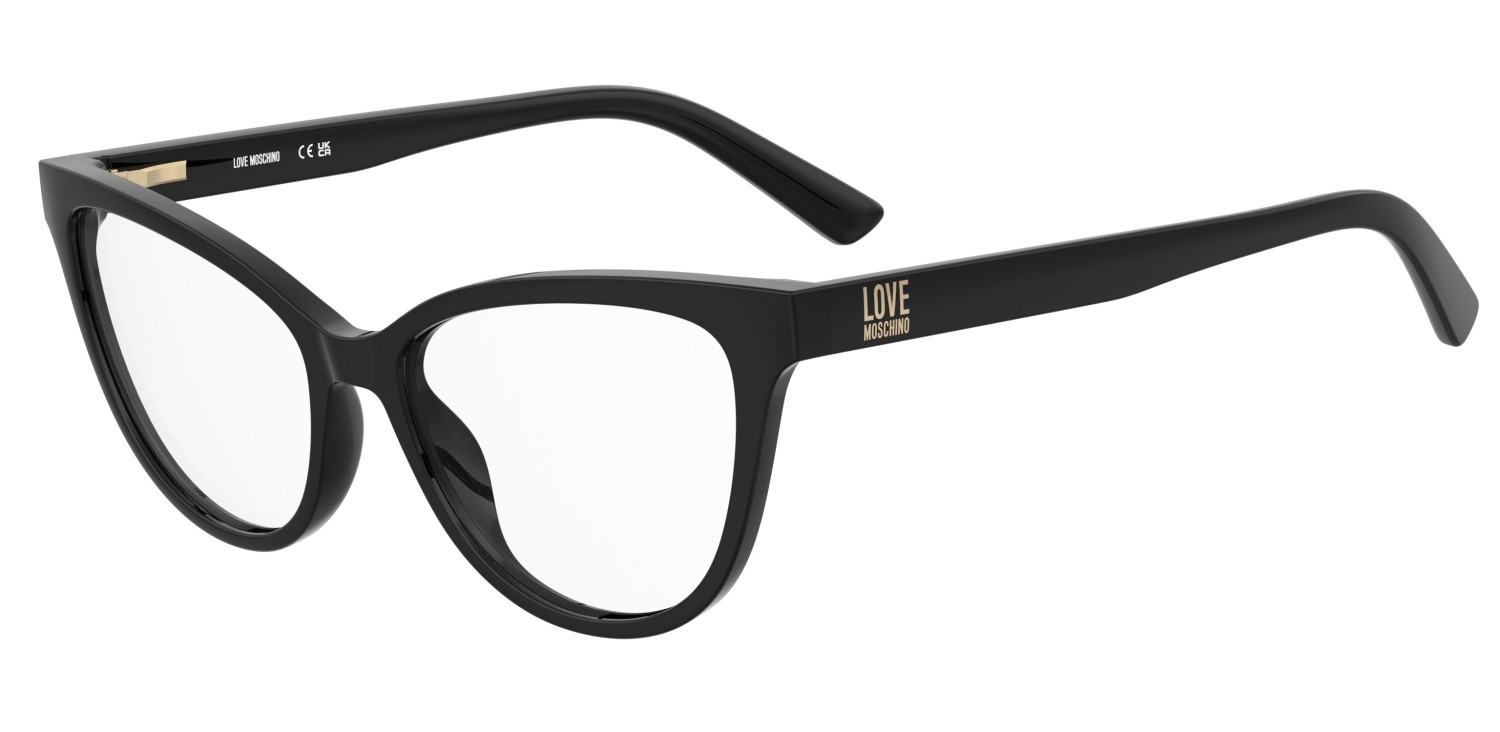 Eyeglasses Moschino Love Mol659 109318 807 color black shape cat eye 