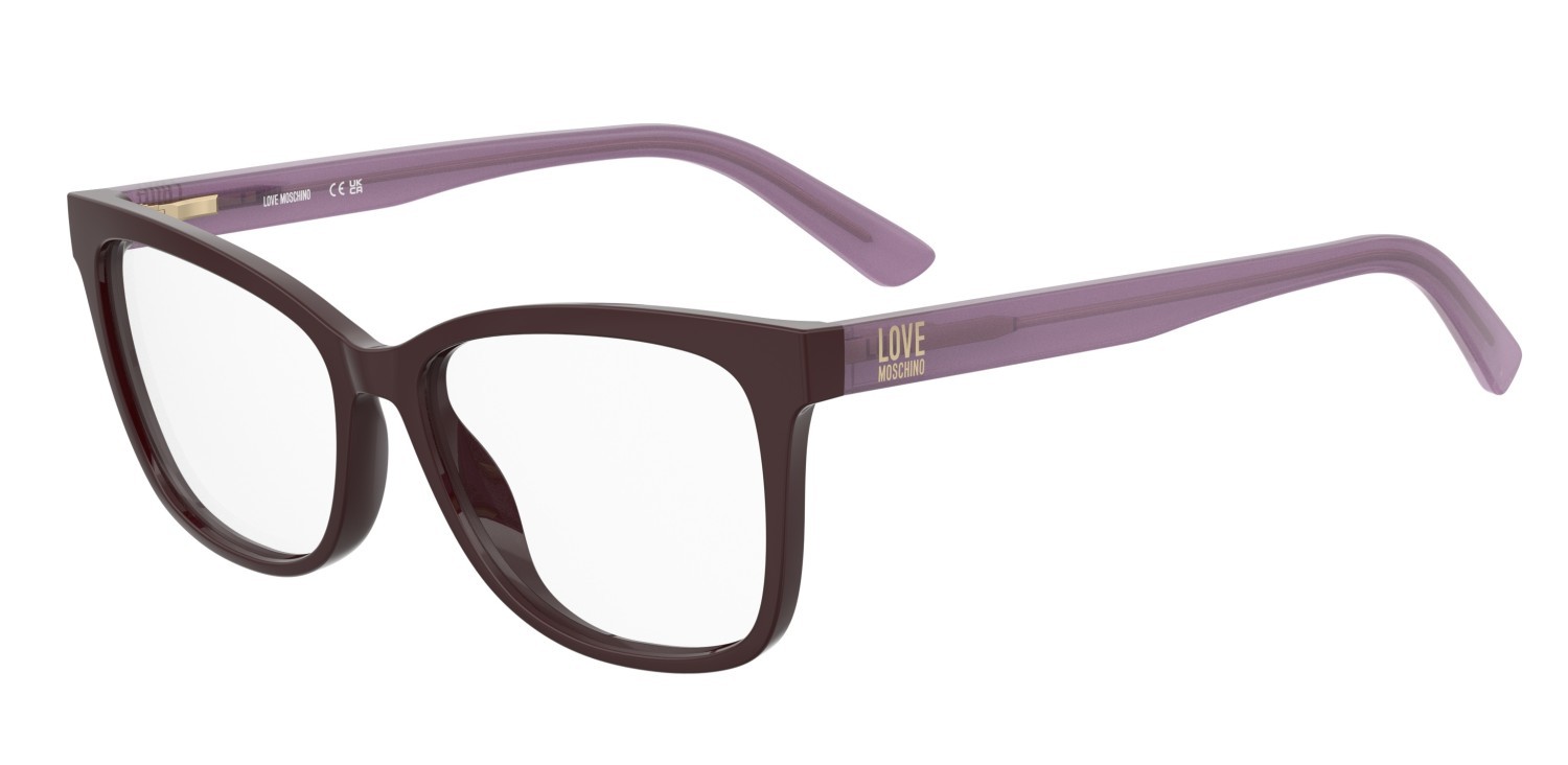 Eyeglasses Moschino Love Mol660 109319 0T7 color plum shape rectangle 