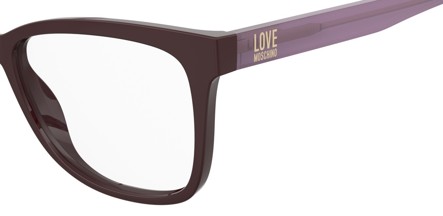 Eyeglasses Moschino Love Mol660 109319 0T7 color plum shape rectangle 